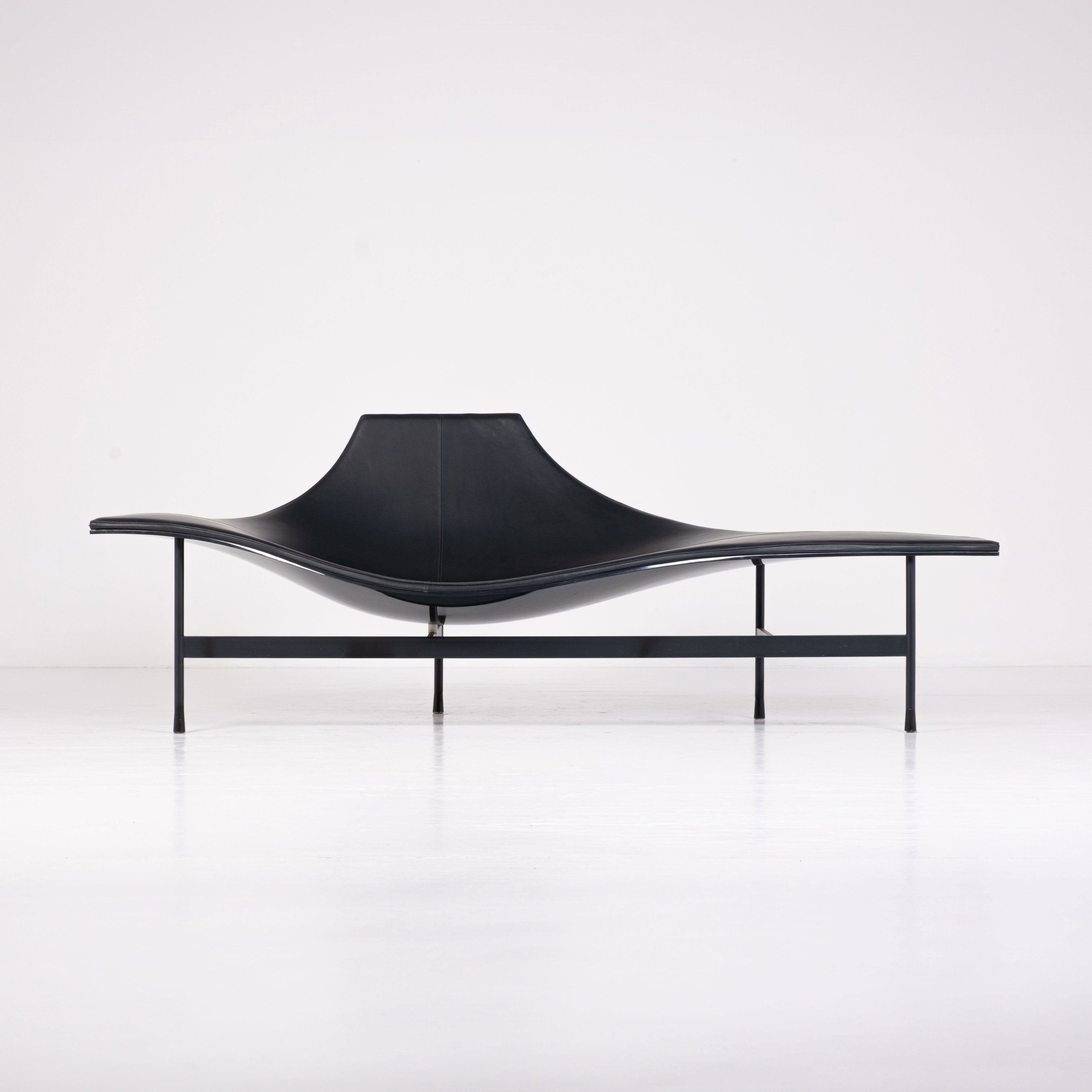 B&B Italia - Jean-Marie Massaud - Chaise longue - Terminal 1 - Plastica, Acciaio, Pelle