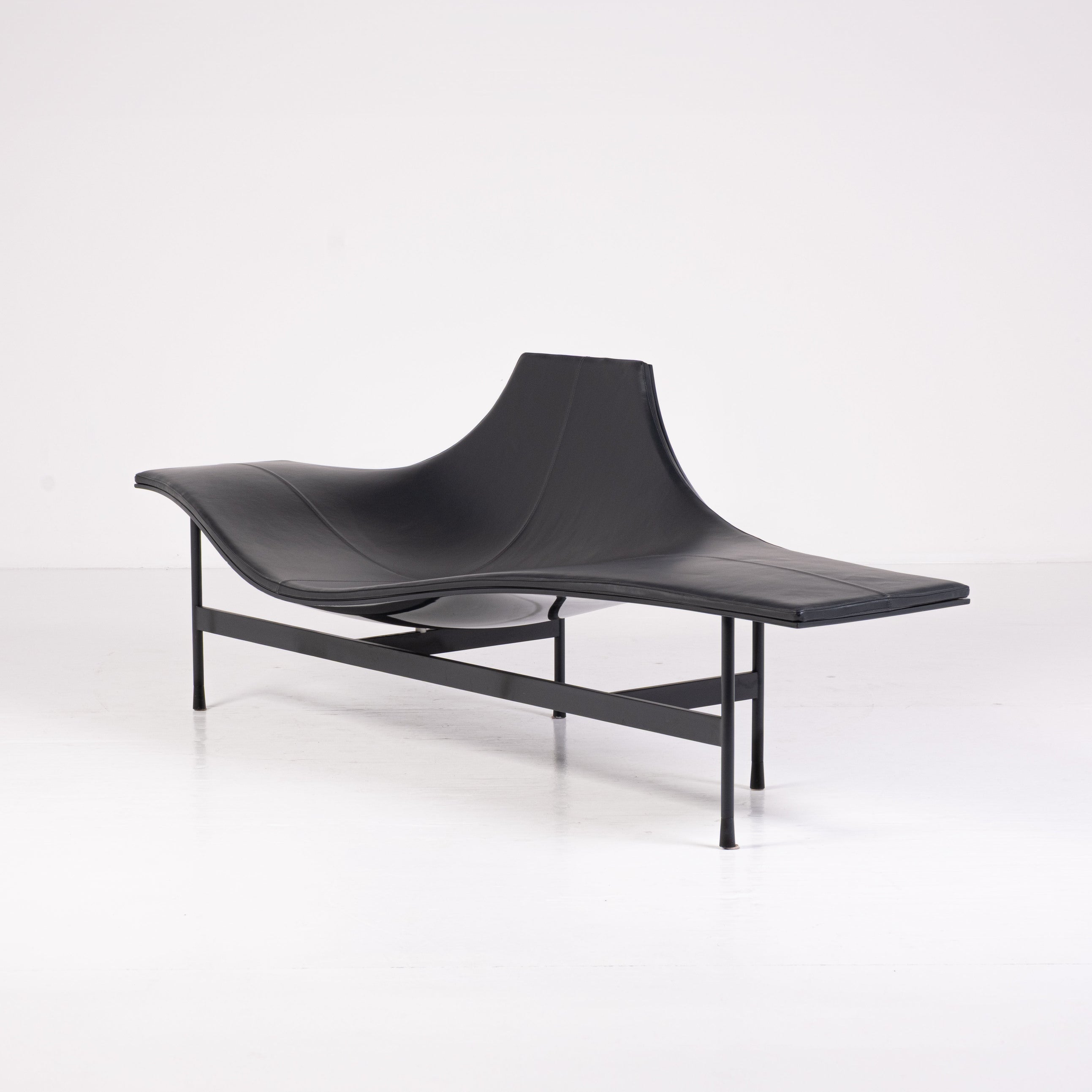 B&B Italia - Jean-Marie Massaud - Chaise longue - Terminal 1 - Plastica, Acciaio, Pelle
