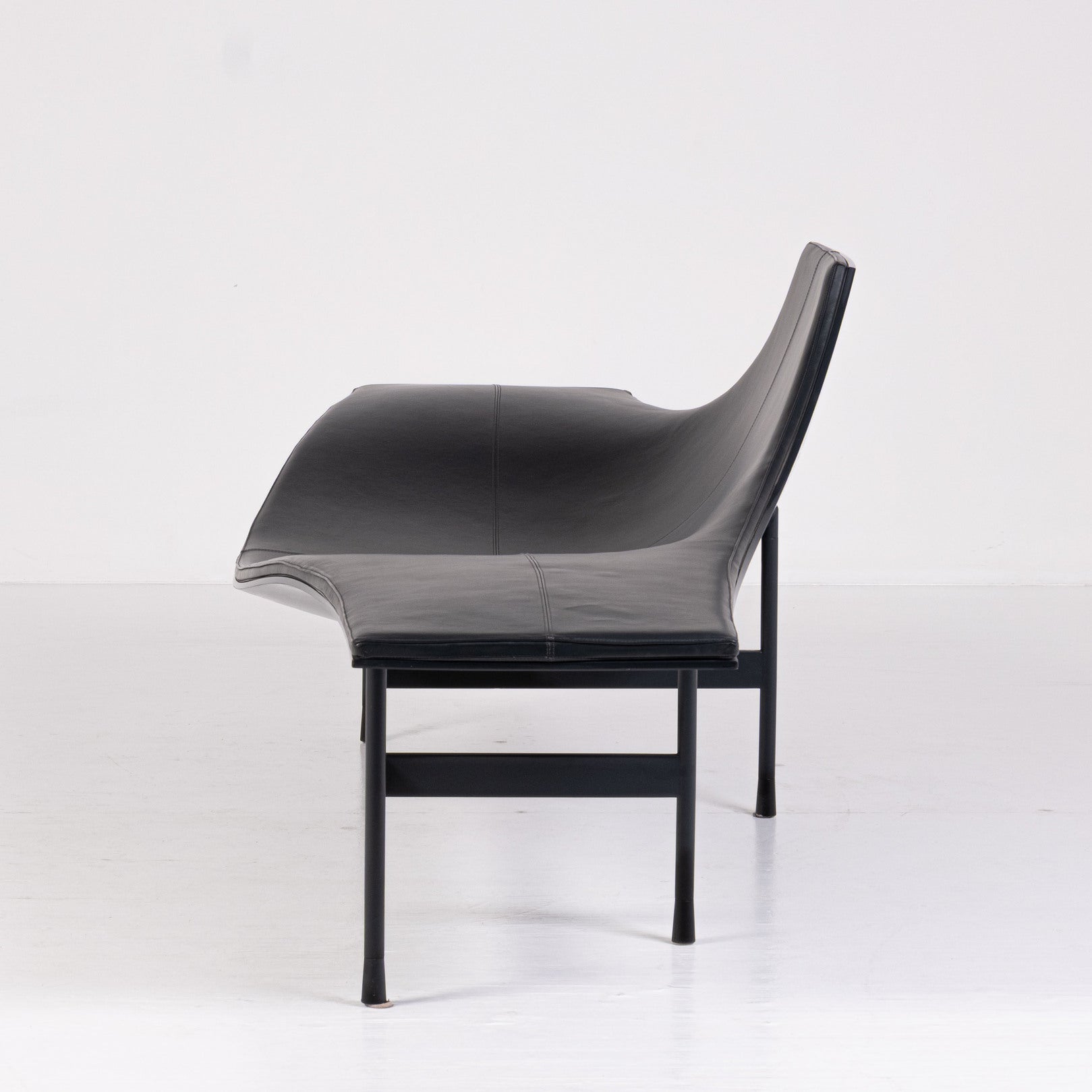 B&B Italia - Jean-Marie Massaud - Chaise longue - Terminal 1 - Plastica, Acciaio, Pelle