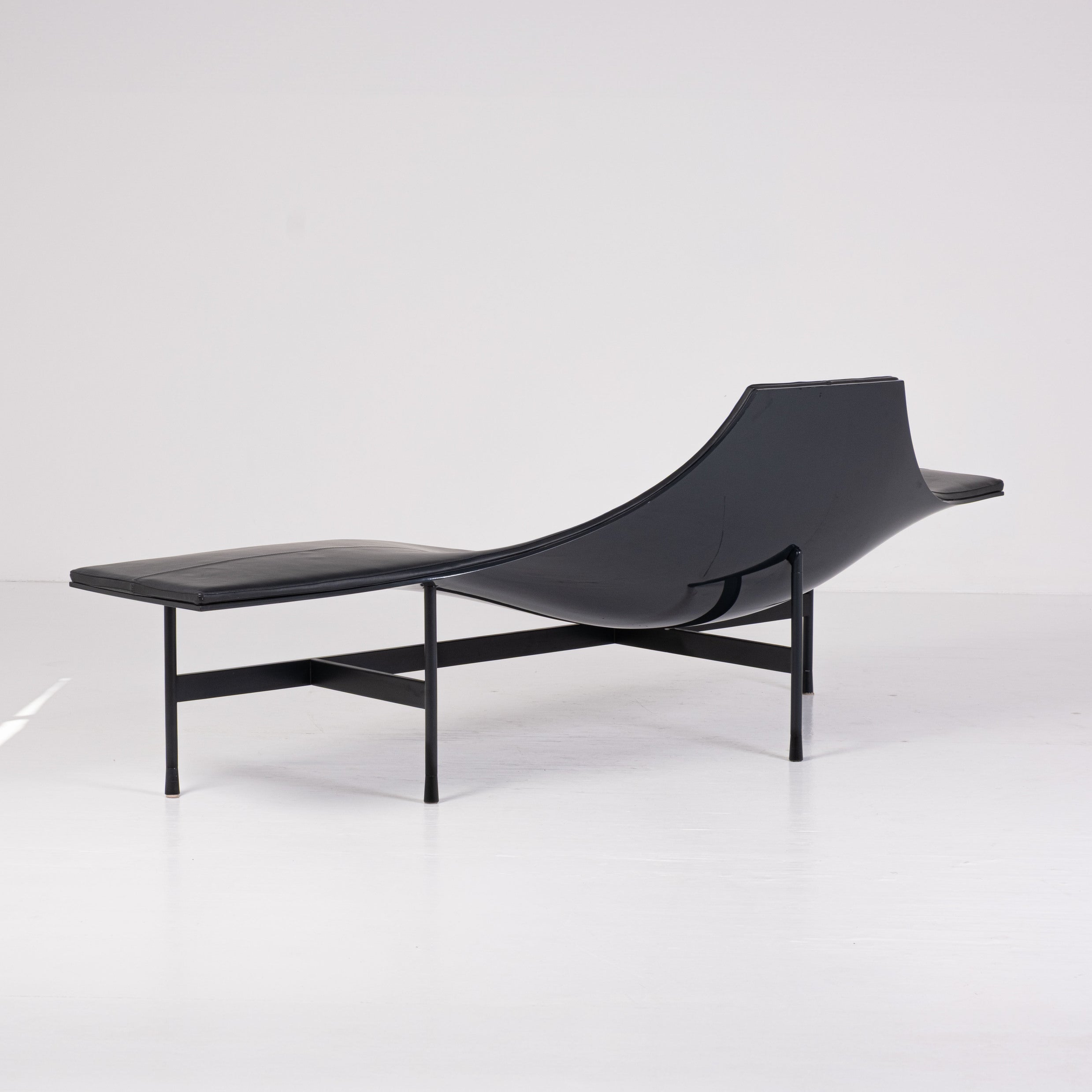 B&B Italia - Jean-Marie Massaud - Chaise longue - Terminal 1 - Plastica, Acciaio, Pelle
