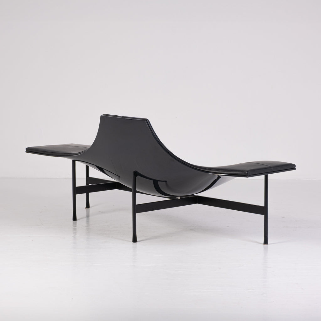 B&B Italia - Jean-Marie Massaud - Chaise longue - Terminal 1 - Plastica, Acciaio, Pelle