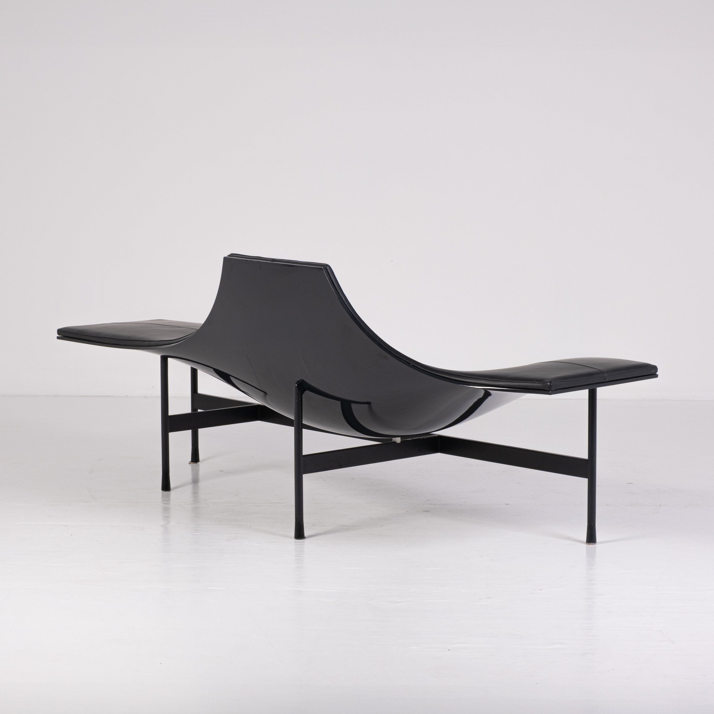 B&B Italia - Jean-Marie Massaud - Chaise longue - Terminal 1 - Plastica, Acciaio, Pelle
