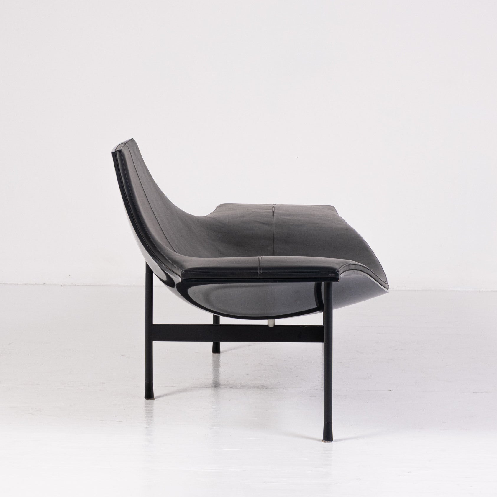 B&B Italia - Jean-Marie Massaud - Chaise longue - Terminal 1 - Plastica, Acciaio, Pelle