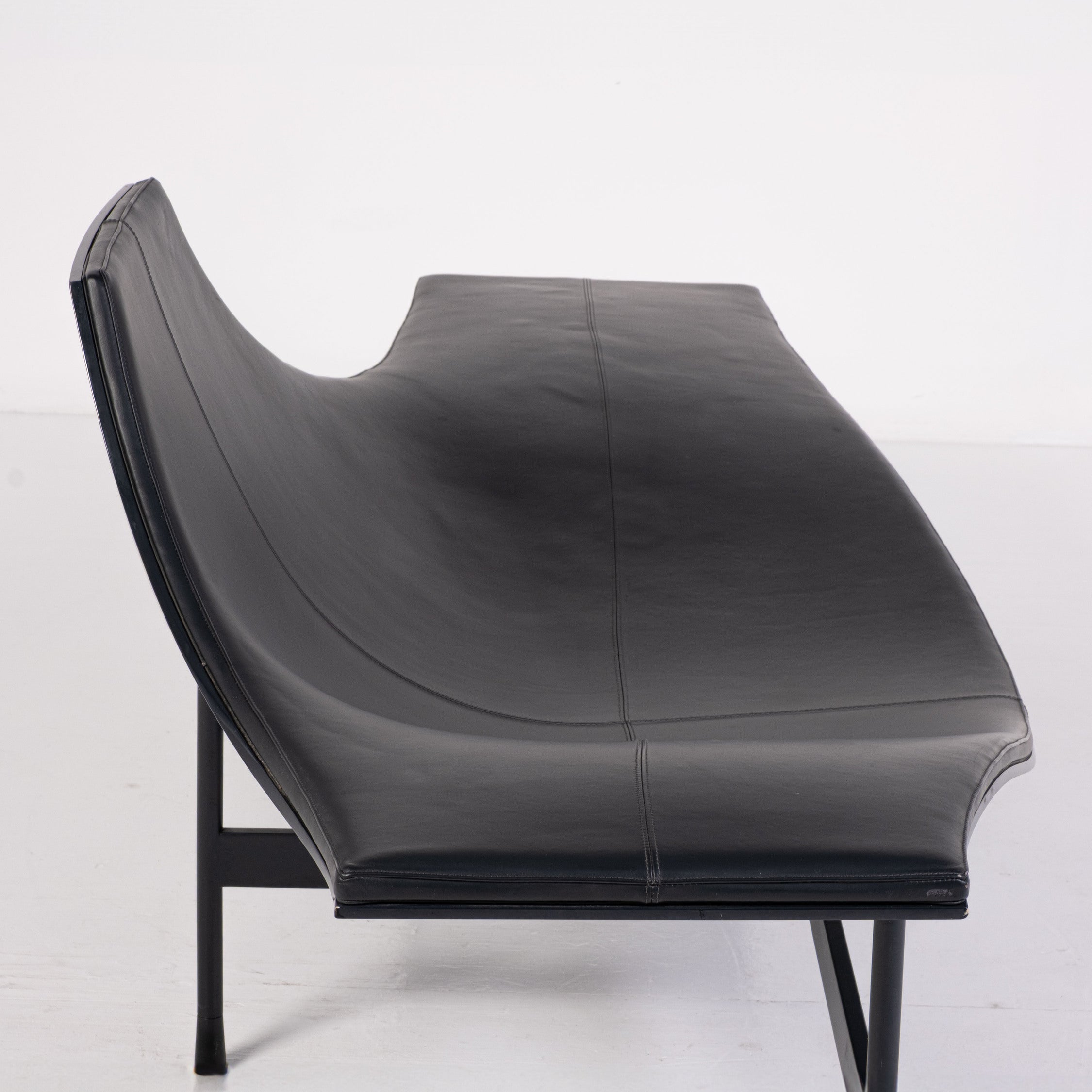 B&B Italia - Jean-Marie Massaud - Chaise longue - Terminal 1 - Plastica, Acciaio, Pelle
