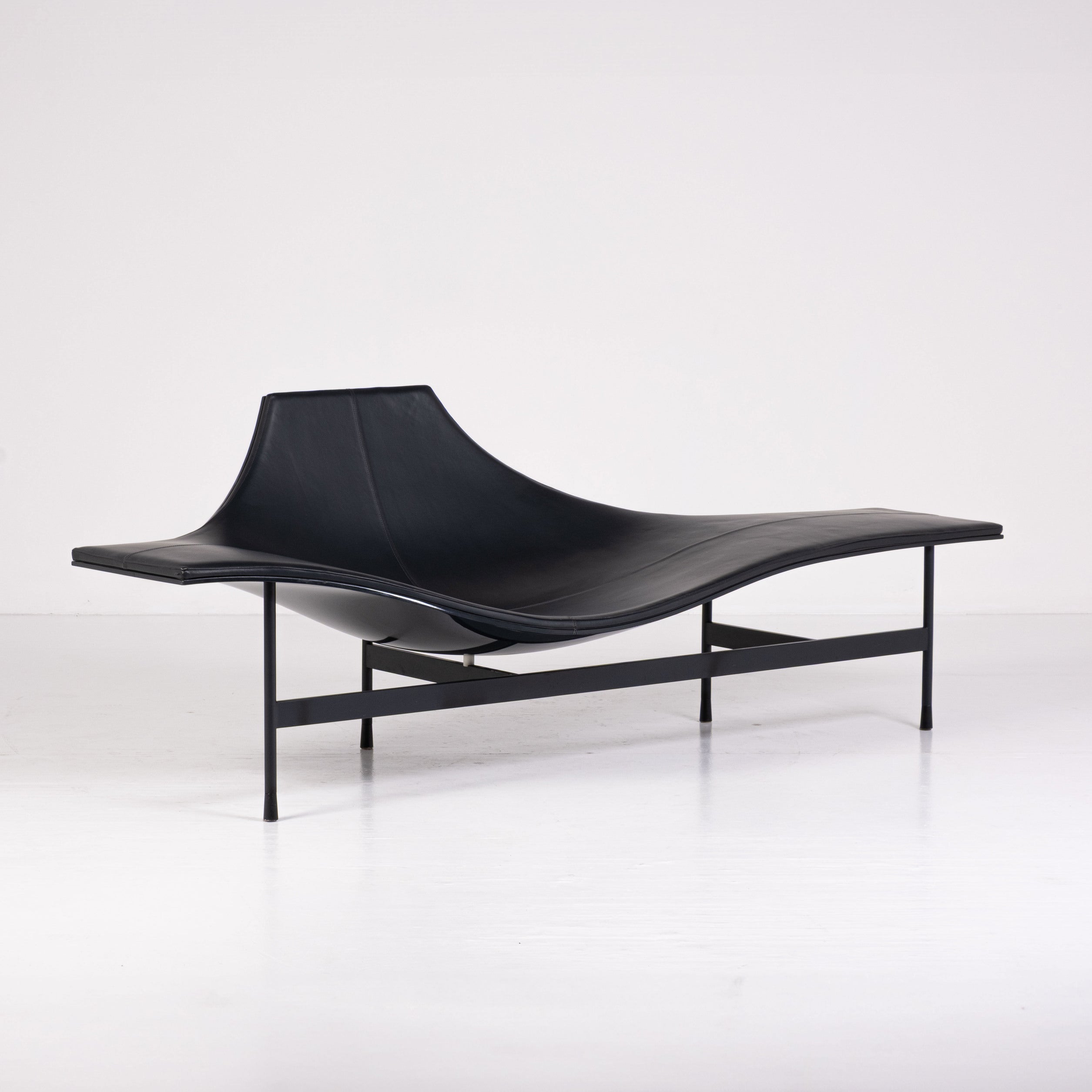 B&B Italia - Jean-Marie Massaud - Chaise longue - Terminal 1 - Plastica, Acciaio, Pelle