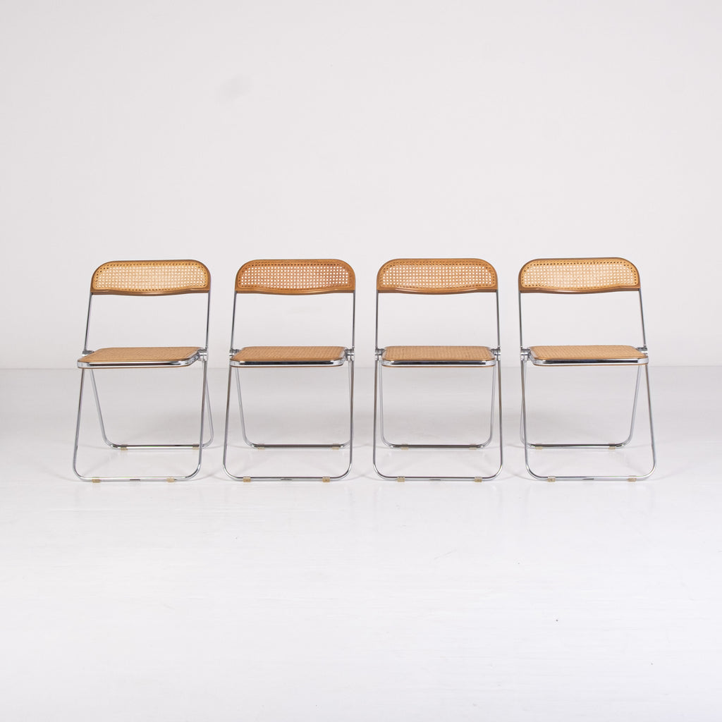 Ensemble de 4 chaises Plia Cané – G. Piretti Anonima Castelli