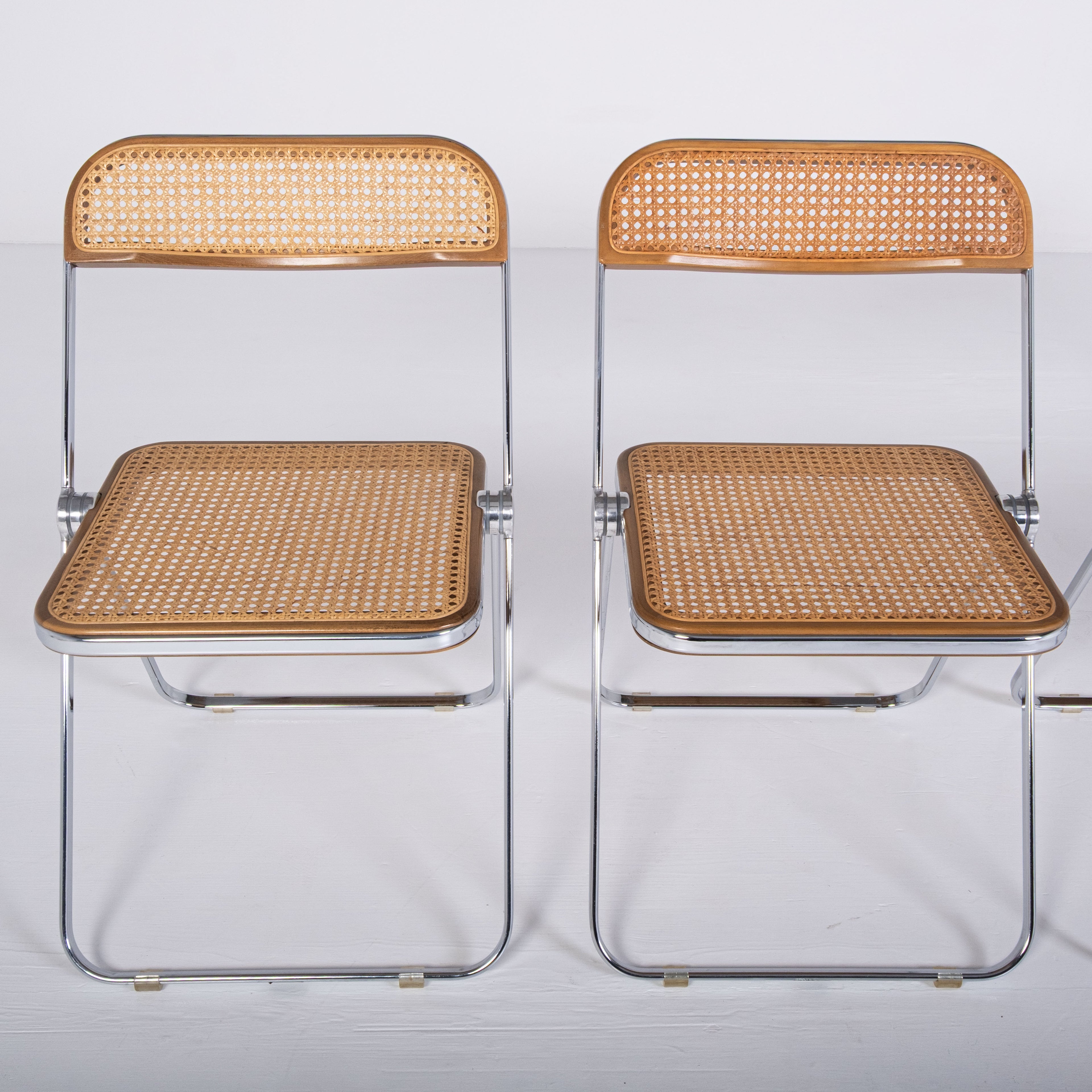 Set of 4 Plia Cané chairs – G. Piretti Anonima Castelli
