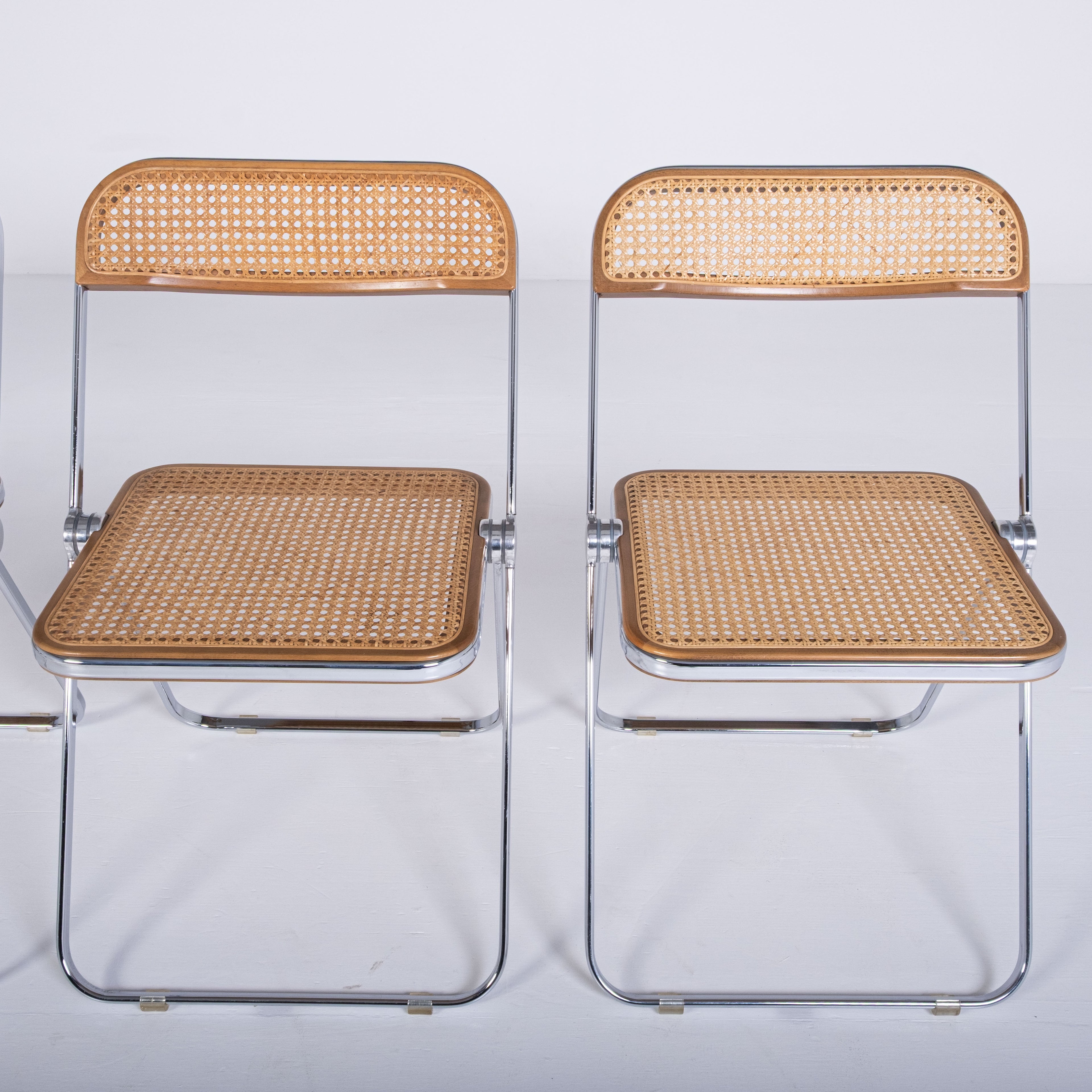 Ensemble de 4 chaises Plia Cané – G. Piretti Anonima Castelli