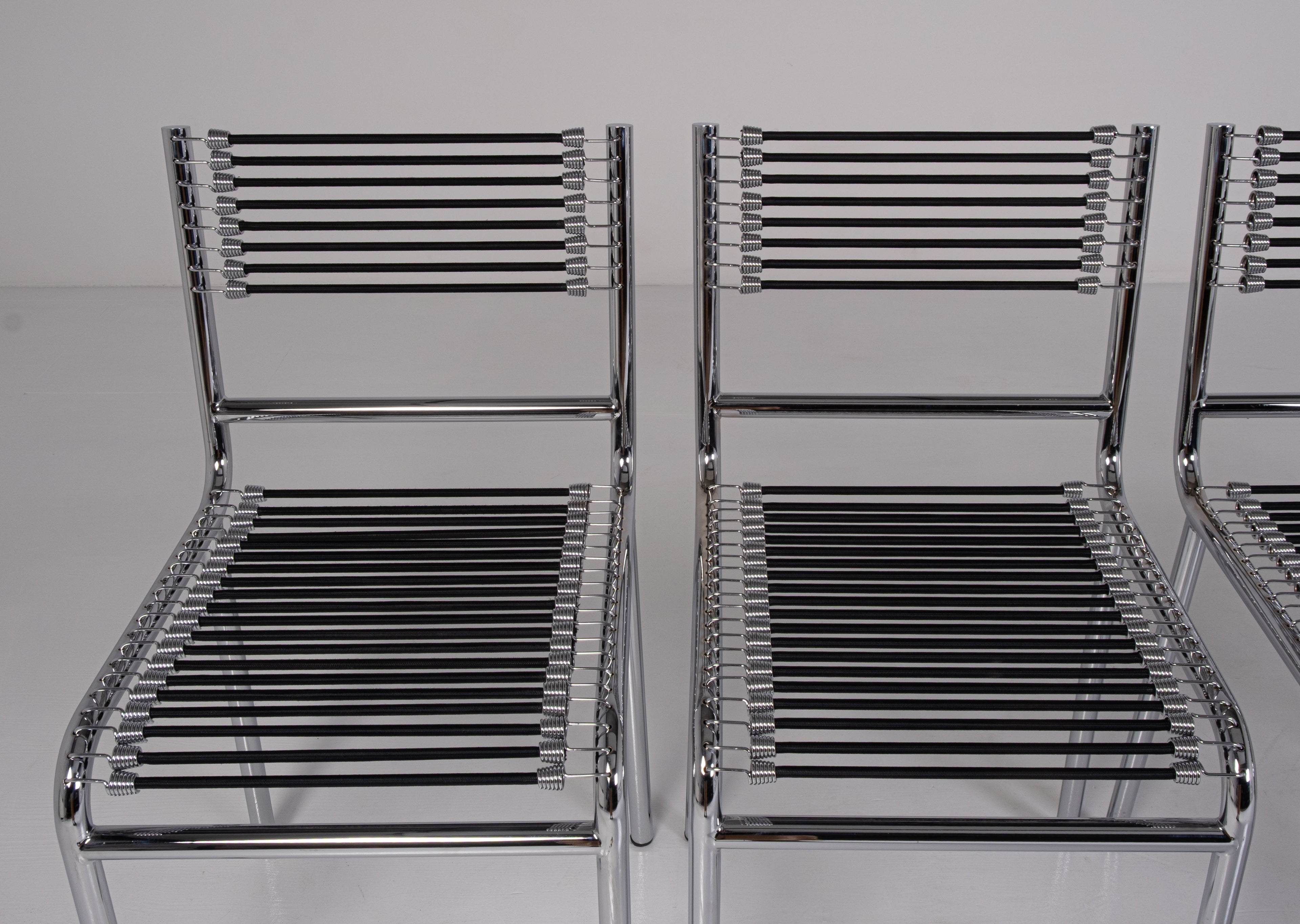 Set of 4 Sandows Chairs by René Herbst