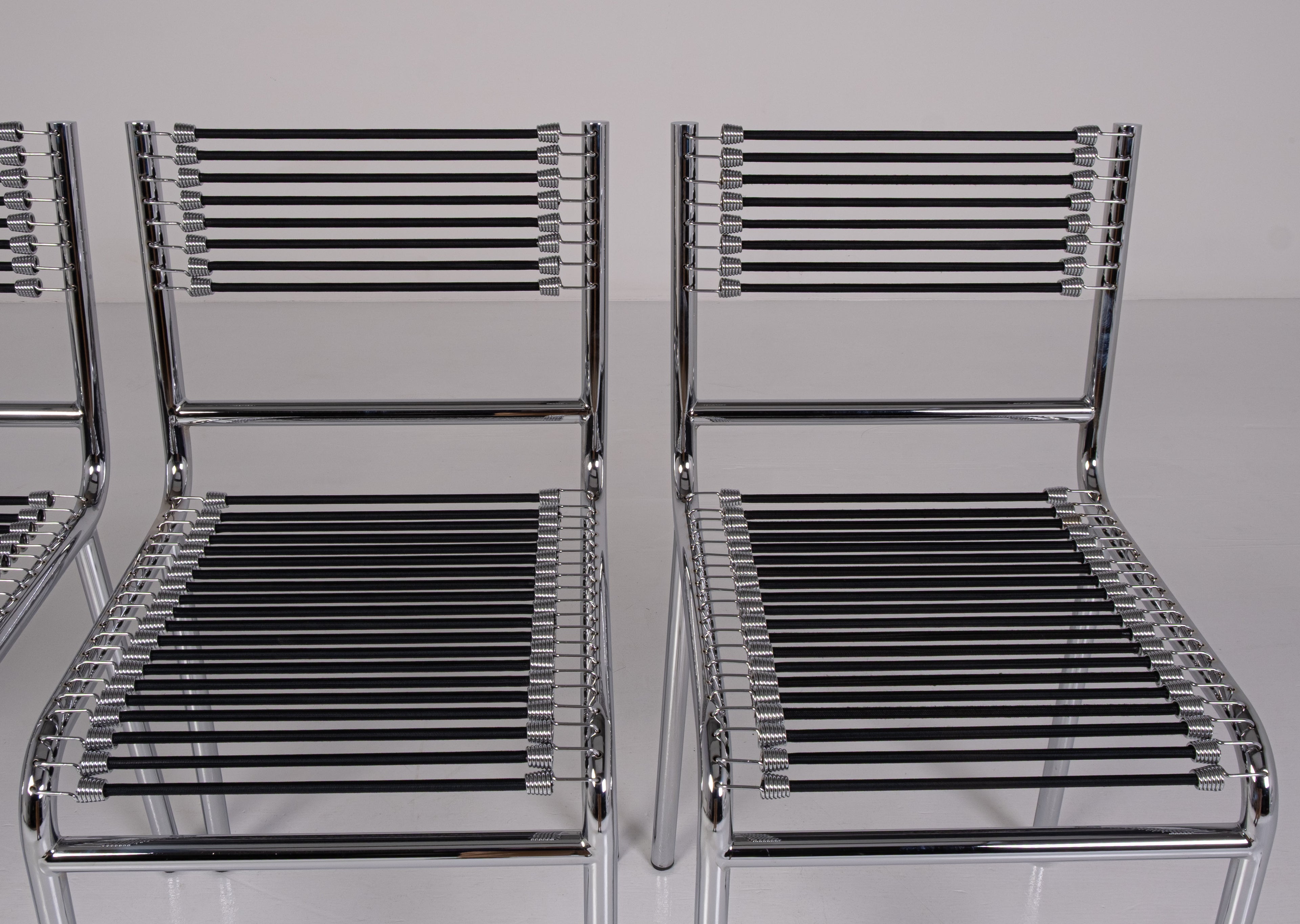 Set of 4 Sandows Chairs by René Herbst