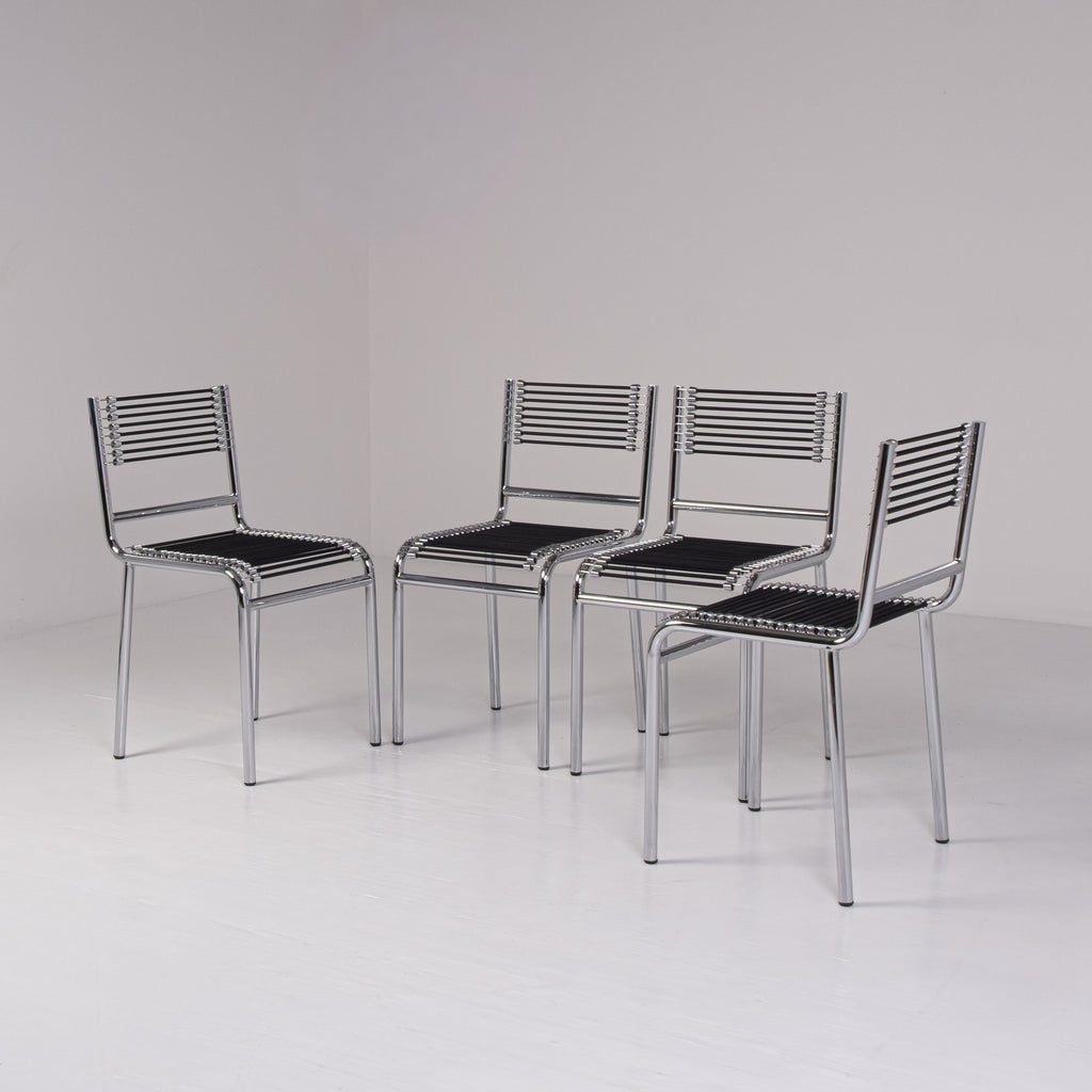 Set of 4 Sandows Chairs by René Herbst