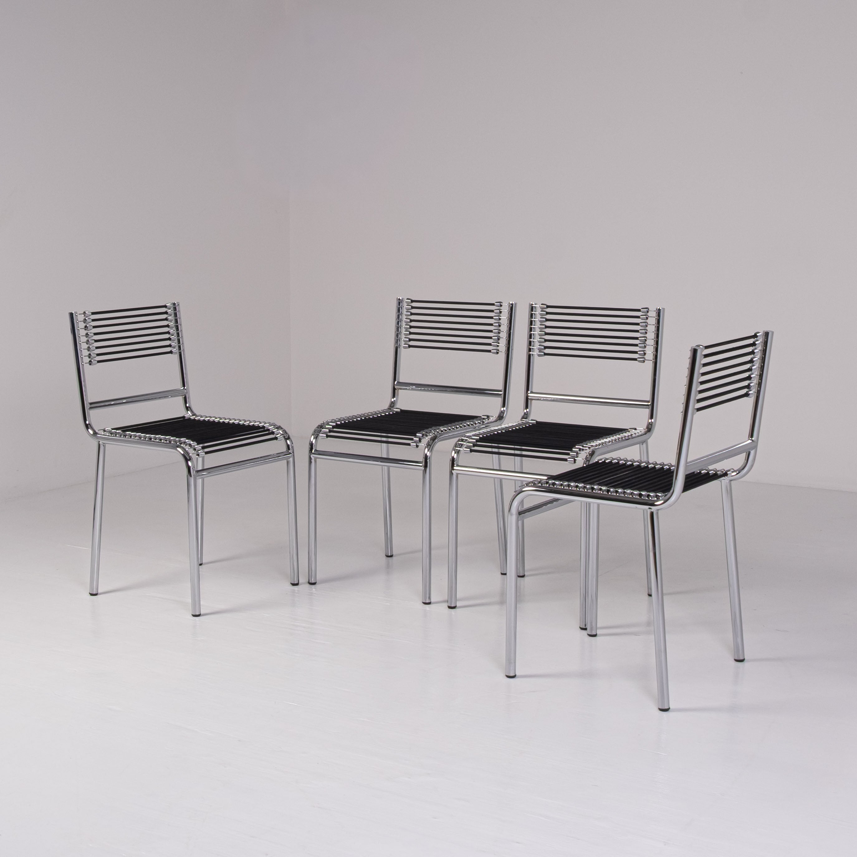 Set of 4 Sandows Chairs by René Herbst