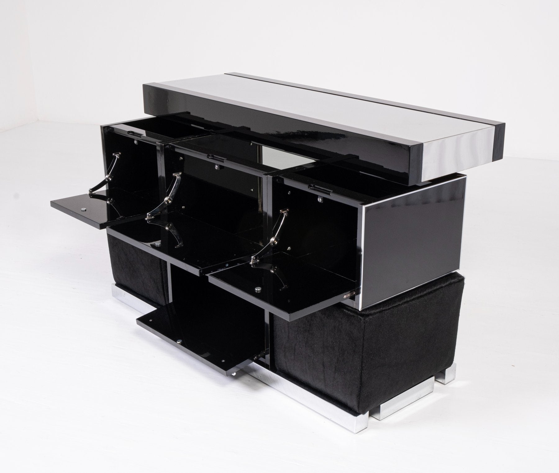 Mario Sabot - Willy Rizzo - Bar (3) - Pelle, Acciaio, Legno