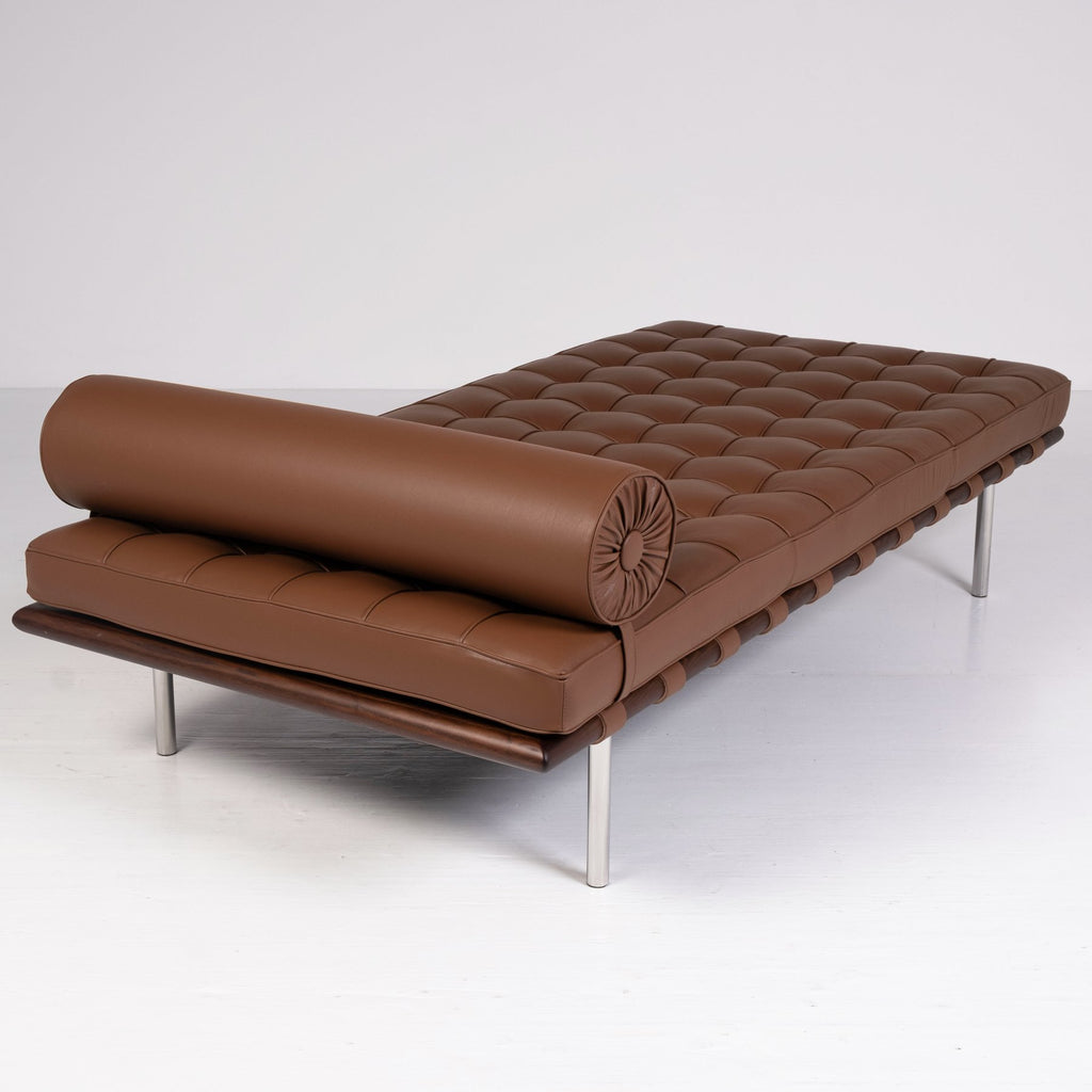 Knoll - Ludwig Mies van der Rohe - Daybed - Barcelona Day Bed - Steel, Leather, Wood - New