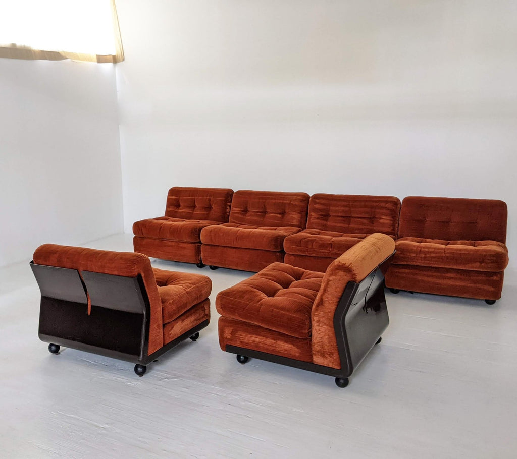 Salotto Modulare Amanta – 6 Poltrone – Design Mario Bellini per B&B Italia (1973)
